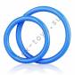 Набор из двух голубых силиконовых колец разного диаметра SILICONE COCK RING SET BLM4005-BLU