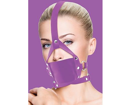 Кляп Leather Mouth Purple OUCH! SH-OU148PUR