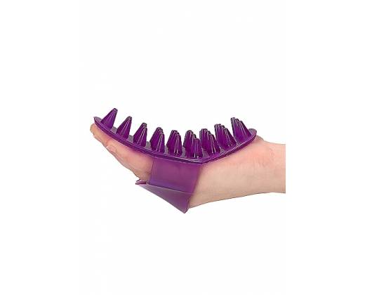Массажная рукавичка фиолетовая SH-TOU076PUR