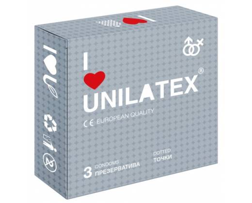 Презервативы Unilatex Dotted 3 шт 3017Un