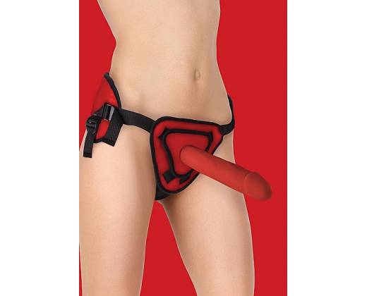 Страпон Deluxe Silicone Strap On 10 Inch Red OUCH! SH-OU209RED