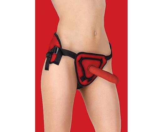 Страпон Deluxe Silicone Strap On 8 Inch Red OUCH! SH-OU208RED