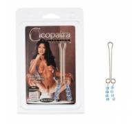 Зажим на половые губы Cleopatra Clit-Pearl Blue 2621-12CDSE