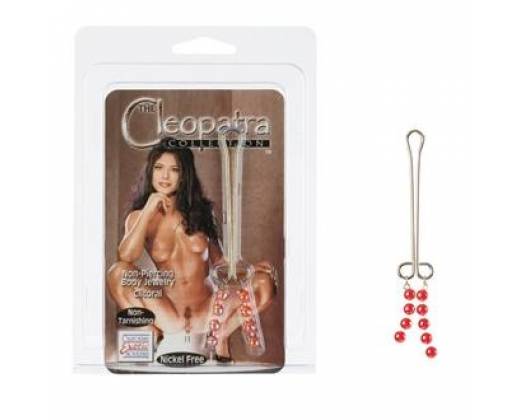 Зажим на половые губы Cleopatra Clit-Pearl Red 2621-11CDSE