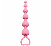 Анальная цепочка Heart's Beads Pink 4101-01Lola