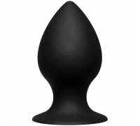 Чёрная анальная пробка Kink Ace Silicone Plug 4.5" - 11,43 см.