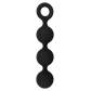 Чёрная анальная цепочка Lust Anal Beads - 19,5 см.