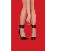 Чёрно-красные двусторонние оковы на ноги Reversible Ankle Cuffs