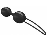 Чёрно-серые вагинальные шарики Smartballs Duo