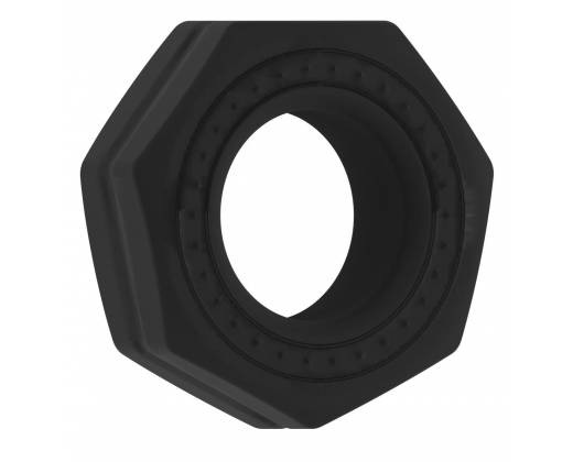 Чёрное эрекционное кольцо No.43 Cockring