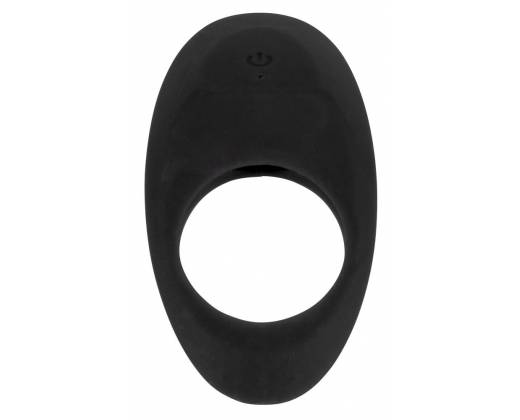 Чёрное эрекционное виброкольцо Lust Vibrating Cock Ring