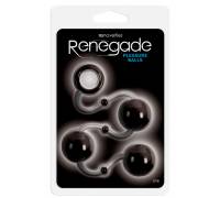 Чёрные анальные шарики Renegade Pleasure Balls
