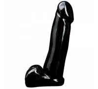Чёрный фаллоимитатор Sex Please! Perfect Penis - 18 см.