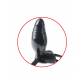 Черный страпон с ручным насосом Inflatable Vibrating 6