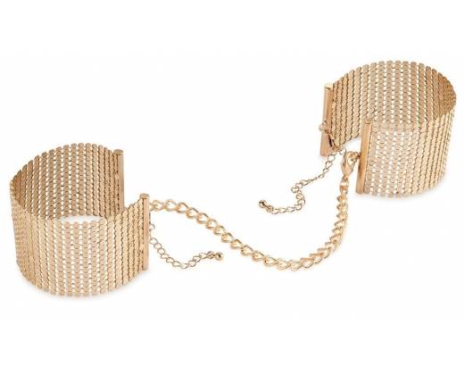 Дизайнерские золотистые наручники Desir Metallique Handcuffs Bijoux