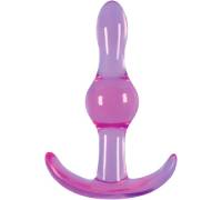 Фиолетовая анальная пробка Jelly Rancher T-Plug Wave - 9,7 см.