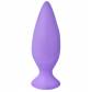 Фиолетовая анальная силиконовая пробка Mojo - 11 см.