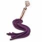 Фиолетовая мини-плеть Cherished Collection Suede Mini Flogger - 30 см.
