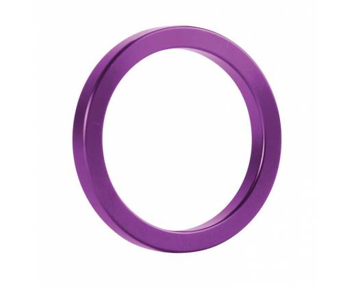Фиолетовое металлическое эрекционное кольцо Metal Cockring