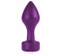 Фиолетовый анальный плаг Elegant Purple - 8,3 см.
