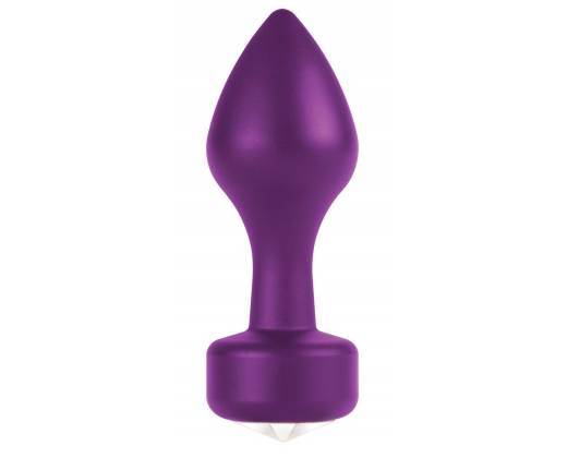 Фиолетовый анальный плаг Elegant Purple - 8,3 см.