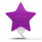 Фиолетовый клиторальный стимулятор-звезда SILICONE PINK STAR CLITORAL VIBRATOR