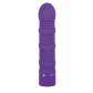 Фиолетовый ребристый вибромассажёр Maxx Power Vibe - 19 см.