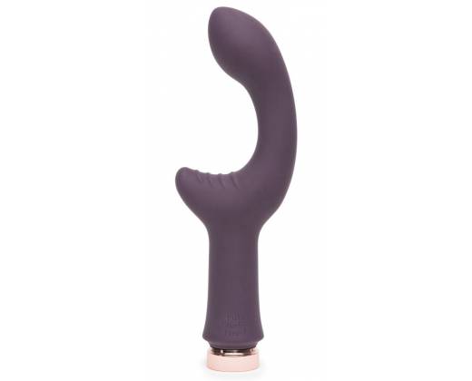 Фиолетовый вибратор Lavish Attention Rechargeable Clitoral & G-Spot Vibrator - 18,4 см.