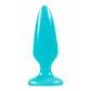 Голубая, светящаяся в темноте анальная пробка Firefly Pleasure Plug Medium - 12,7 см.