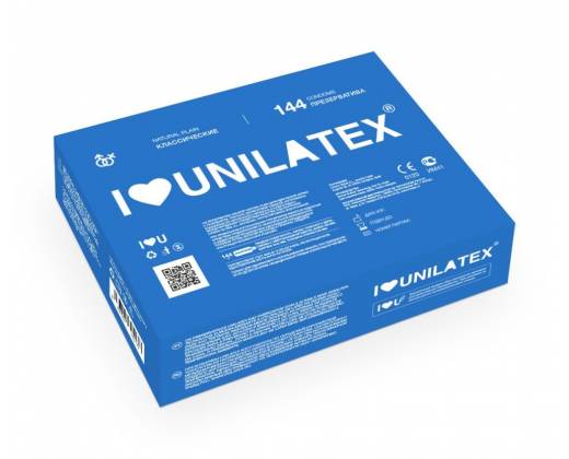 Классические презервативы Unilatex Natural Plain - 1 блок (144 шт.)