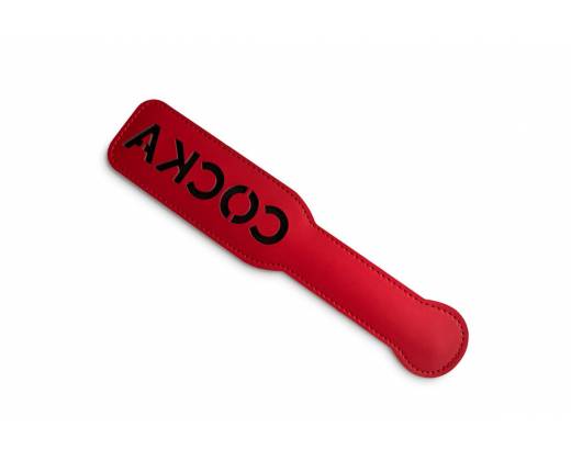 Красная шлёпалка с надписью "Соска" - 31 см.