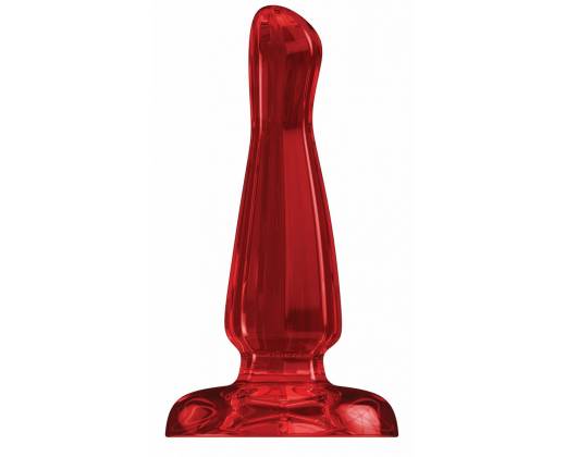 Красный анальный стимулятор Bottom Line 6 Model 3 Acrylic Red - 15,5 см.