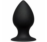 Малая чёрная анальная пробка Kink Ace Silicone Plug 3" - 8,26 см.