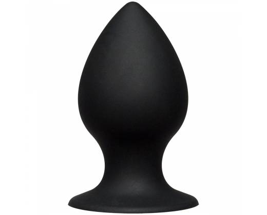 Малая чёрная анальная пробка Kink Ace Silicone Plug 3" - 8,26 см.