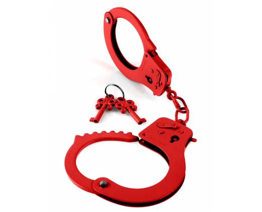 Металлические красные наручники Designer Metal Handcuffs