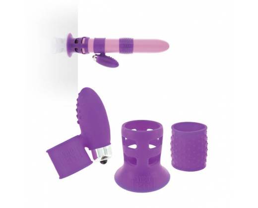 Набор фиолетовых насадок на вибратор Vibrator Upgrade Kit