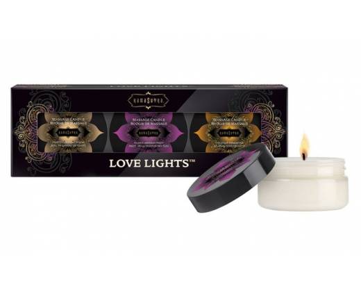 Набор из 3 массажных свечек KamaSutra Love Lights