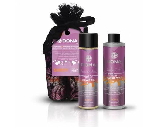 Подарочный набор DONA Be Sexy Gift Set Sassy: гель для бритья и кондиционер для белья