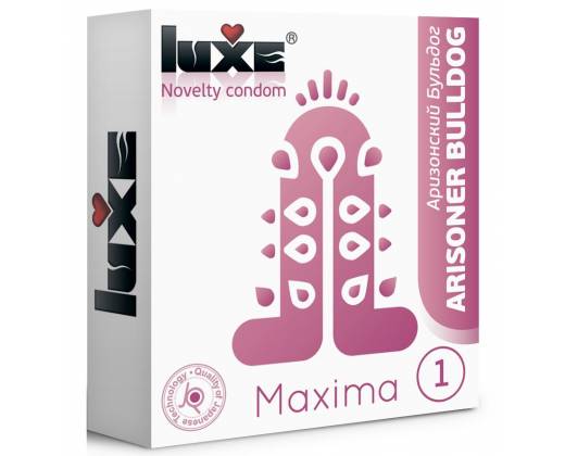 Презерватив Luxe Maxima WHITE Аризонский Бульдог - 1 шт.