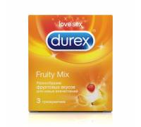 Презервативы с фруктовыми вкусами Durex Fruity Mix - 3 шт.