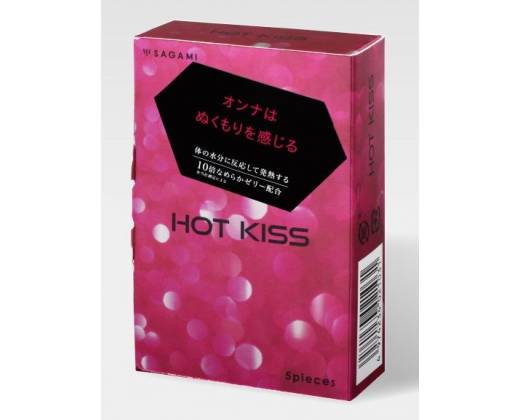 Презервативы с разогревающей смазкой Hot Kiss - 5 шт.