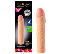 Реалистичная насадка-удлинитель Kanikule Extender Cap 2 - 20,3 см.
