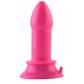 Розовая анальная втулка на присоске POPO Pleasure - 13 см.