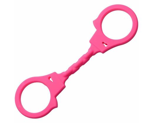 Розовые силиконовые наручники 4 Play
