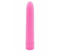 Розовый вибромассажер Climax Silk 7.5" Vibe - 19 см.
