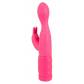 Розовый вибромассажёр High Speed Twister с ротацией головки - 21,5 см.