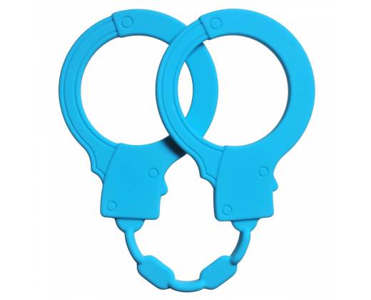Силиконовые наручники Stretchy Cuffs Turquoise 4008-03Lola