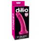 Ярко-розовый фаллоимитатор 6" Slim Dillio - 17 см.