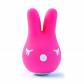 Ярко-розовый вибростимулятор Bunny с ушками
