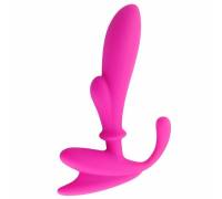 Розовый массажер простаты Anal Pleasure Beginers Prostate Stimulator - 14 см.